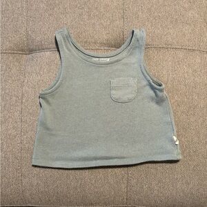 Easy Peasy Sage Green Toddler girl Tank Top size 2T